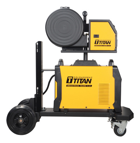 Soldadora Mig Inverter 500a Titan I-sat 4x4 1.6 Jcp Cabezal Color Amarillo
