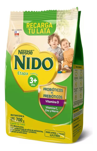 Leche Nido Etapa 3+ Bolsa 700mg