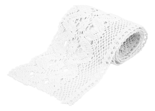 Encaje Blanco Blanco Para Cinta De Coser, Hilo De Algodón, 1