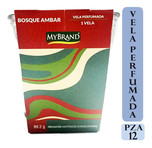 Caja Vela Aroma Bosque Ambar Mybrand