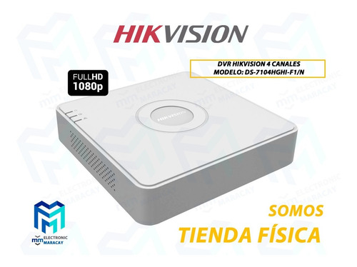 Dvr Hikvision 4 Canales Pentahbrido 1080p