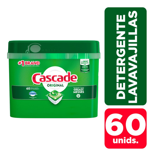 Cascade Original Actionpac Detergente Para Lavavajillas X 60