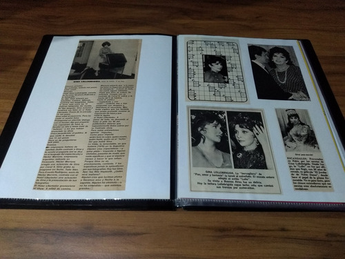 Gina Lollobrigida * Carpeta Recortes Revistas Clippings (Usado)