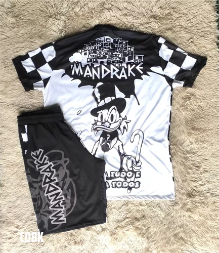 Kit Mandrake de Quebrada Favela Camiseta + Bermuda 19, Camiseta Masculina  Mandrake Usado 79694406