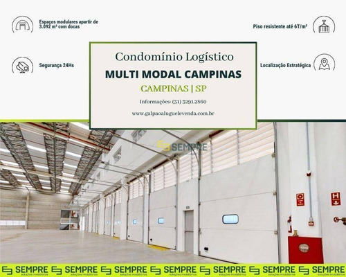 Imagem 1 de 8 de Galpão Para Alugar Em Campinas/sp - Ga1380