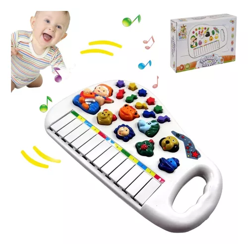 Piano Teclado Animal Brinquedo Infantil Sons Fazenda Sítio A Piçhas