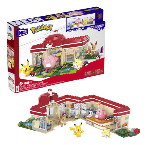 Mega Pokémon Juguete De Construcción Pokémon Center Bosque Cantidad De Piezas 648