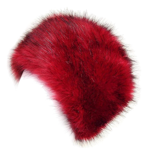 Mujeres Hombres Invierno Faux Fur Hat Skull Cap Cuff Beanie