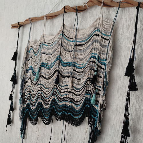 Tapiz Macramt Boho Chic Colgante Artesanal Estilo Bohemio