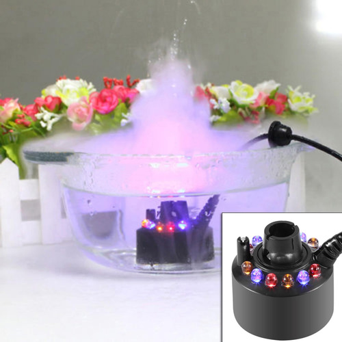 Atomizador Niebla Con 12 Led, Tres Colores, 240v, Enchufe Ee