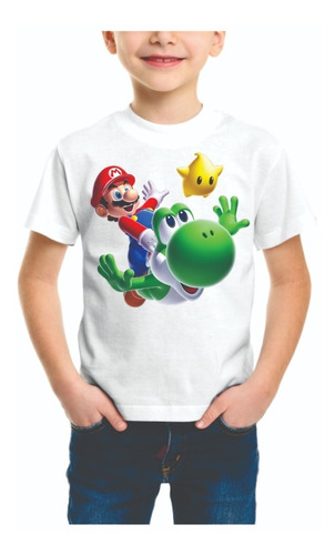 Remeras Sublimadas Modal Mario Bross Luigi