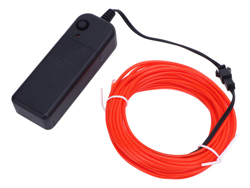 Luces El Wire, 2 Unidades, Rojas, 16,4 Pies/5 M, Se Pueden C