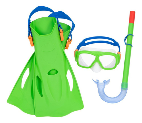 Kit De Buceo Bestway Niños Antiparras Snorkel Varios Colores