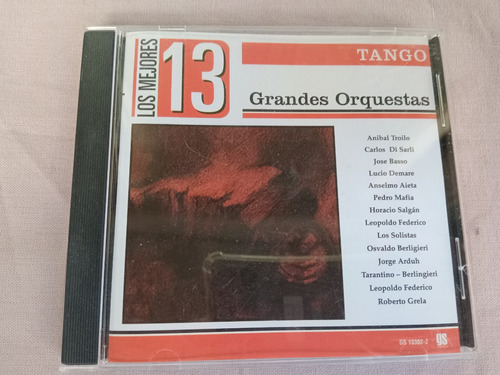 Cd Los Mejores 13 Grandes Orquestas Tango Troilo Di Sarli