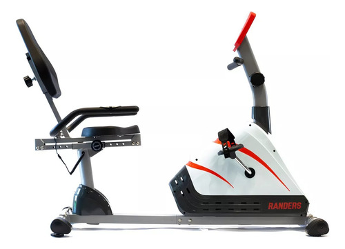 Bicicleta Fija Horizontal Randers Arg-6390 Blanca Y Naranja Blanco Y Naranja (Usado)
