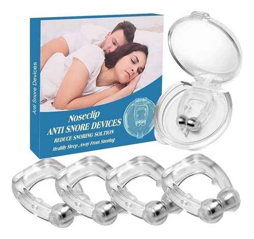 8 Pzs Antironquidos Clips Dilatador Nasal Facilita Respirar