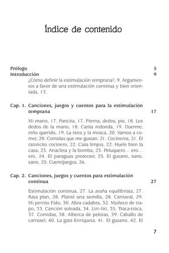 Juegos Y Canciones Para La Estimulación Temprana Trillas
