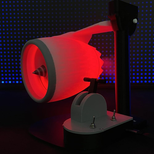 Luz De Ventilador De Escritorio Turbo Creativa Con ,