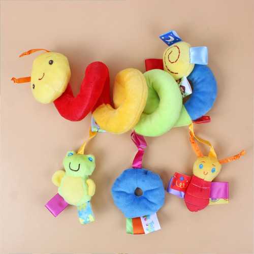 Brinquedo De Carrinho De Bebê: Telha Espiral De Pelúcia Para