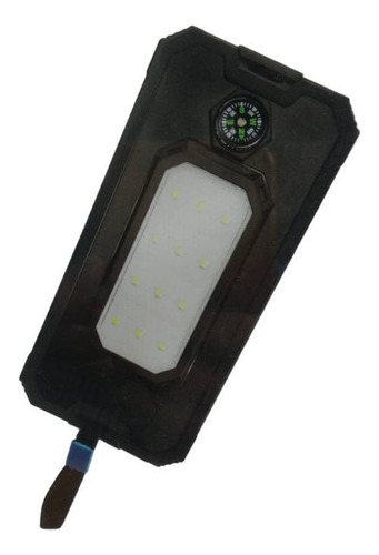 Imagen 7 de 10 de Bateria Portatil Externa 20.000 Mah 2 Usb Solar Powerbank