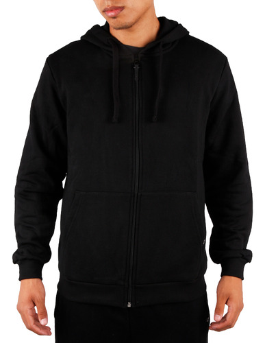 Campera Hombre Hifel Rust Ccapucha Negro On Sports