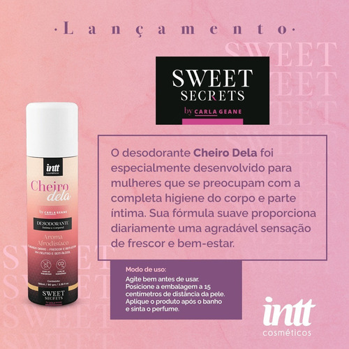Desodorante Intt Cheiro Dela 166ml - Frescor Íntimo
