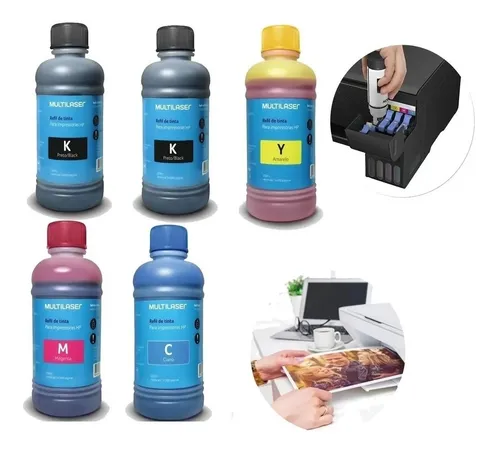 comprar Refil Tinta 1250ml Compatível Epson L375 L395 L3150 L3110