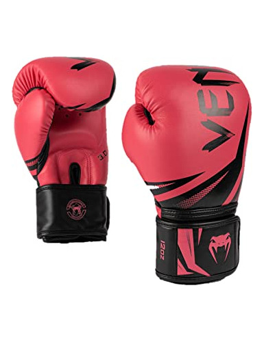 Guantes Venum Challenger 3.0 Boxeo - 16oz, Blanco - Negro, 1