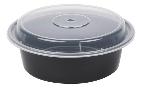 Pactive Nc729b Versaainers Negras/transparentes 32oz 7x2h