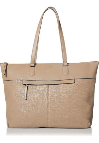 Bote Tote Con Cremallera Superior Fiorelli, Arcilla