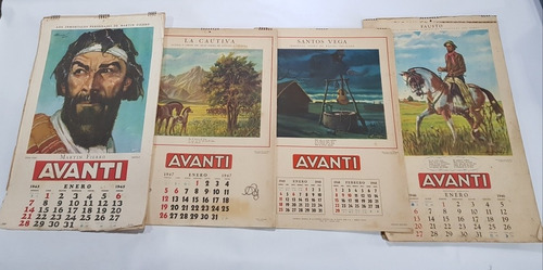 Antiguos Almanaques Avanti 1945 / 1948 Complet X 4 Mag 58614