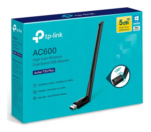 comprar Archer T2u Plus Ac600 Adaptador Usb Inalámbrico Doble Banda