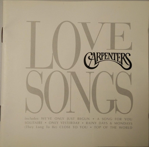 Carpenters* Cd: Love Songs* Usa 1997* Nuevo* 