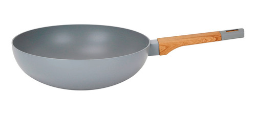 Wok Antiadherente Scandi Grey Inducción 28x8 Cm Larhaus