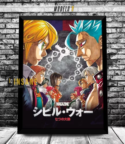 Quadro Com Moldura The Seven Deadly Sins 2 Season Nanatsu No