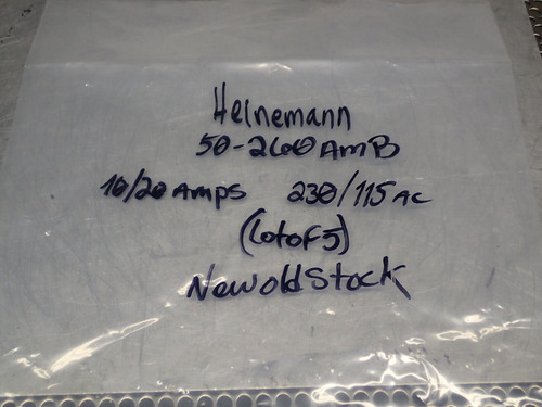 Heinemann 50-260amb Circuit Breakers 10/20a 230/115vac N Zza