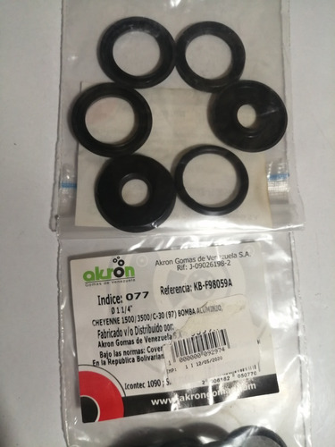 Kit Gomas Bomba Frenos Cheyenne 1500/3500/c-30 (97) 1-1/4