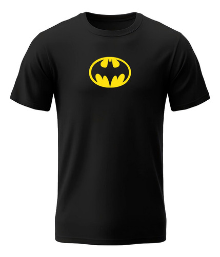 Playera Negra Batman Logo 90´s Retro Super Heroes