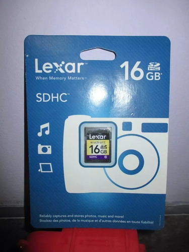 Memoria Sdhc 16 Gb Marca Lexar Importado De Usa