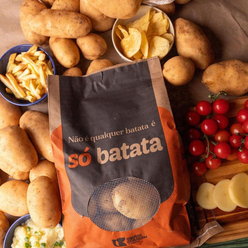 Batata Branca Inglesa Da Terra Escovada Selecionada Saco 5kg