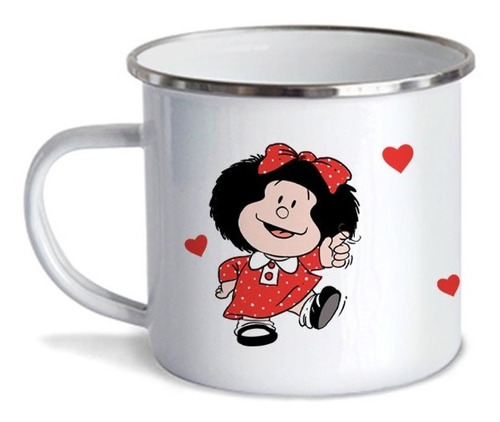 Taza Mafalda Tu Vida Irá Hacia Adelante, Peltre (10oz=300ml)