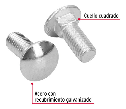 Bolsa Con 40 Tornillos 1/2 X 1-1/4 Tipo Coche, Fiero