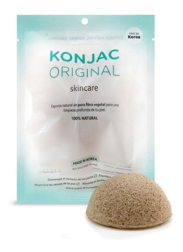 Esponja Facial Natural Konjac Te Verde Antioxidante Antienve