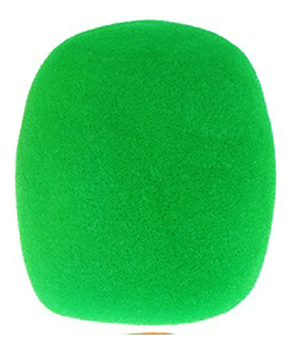 Esponja Protectora Color Verde, Para Micrófono De Mano