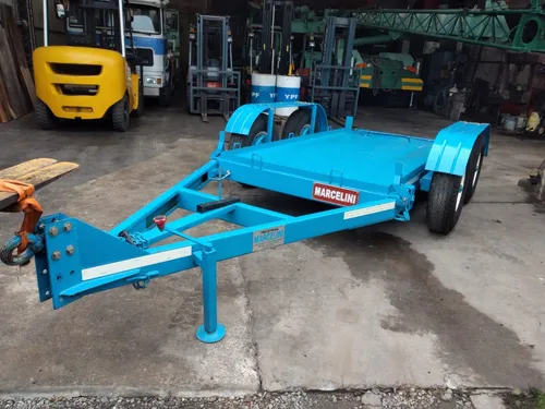Trailer Usado Minicargador Autoelevador 4 Ton. Frenos Patent