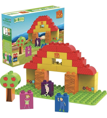 Juguete Bloque Biobuddi Granja 31 Pzs