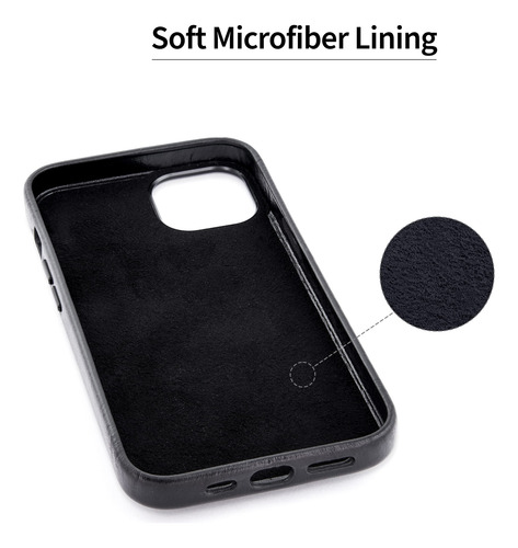 Tarjetero Dockem De Piel Auténtica Para iPhone 13 De 6.1 Pul