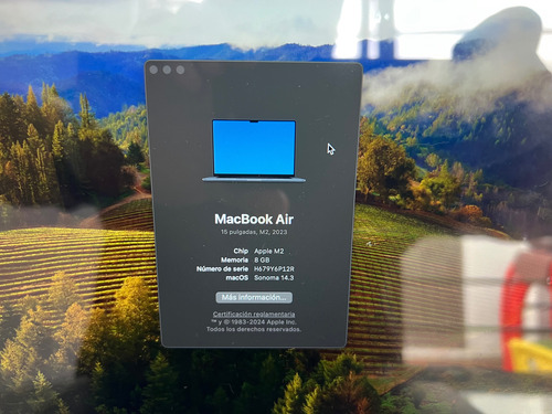 Macbook Air 15 Mqkx3e/a Chip M2 8 Cpu, 8gb Ram, 512gb Ssd (Usado)