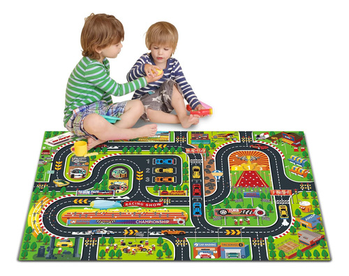 Oriate Kids Toy Dream Mat Racetrack Activity Playmat, Ideal 