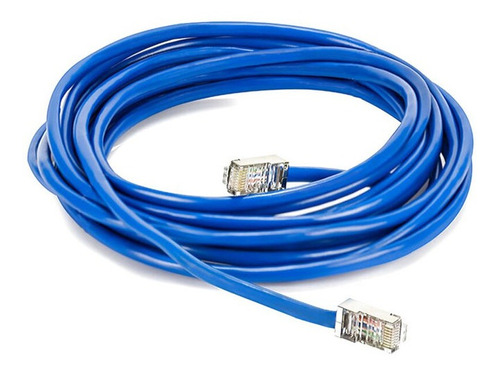 Cabo Internet Lan Patch Cord Rj45 Cat5e Azul 5mt Azul